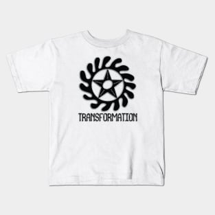 Africa Sankofa Symbols "Transformation" Black. Kids T-Shirt